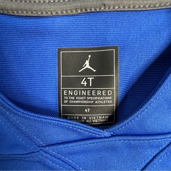 Jordan Kids Royal Blue Florida Gators #1 Football Game Jersey Size 4T - Picture 4 of 13